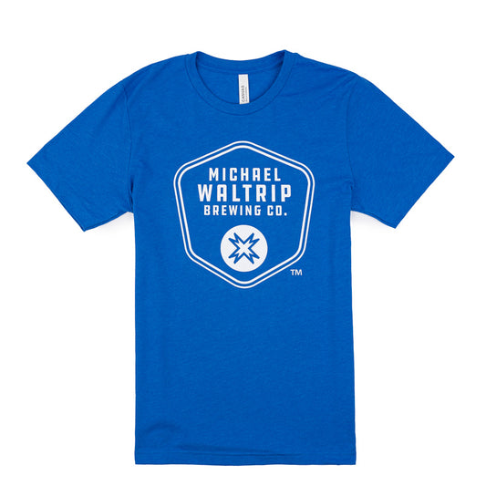 Crest Logo Tee - Heather Royal