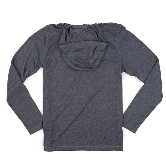 Crest Logo LS Hoodie Tee - Dark Grey Heather