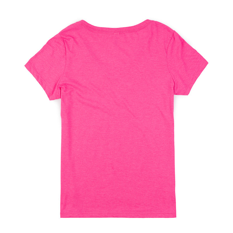 Women's Brewing Co V-Neck Tee - Fuchsia Frost