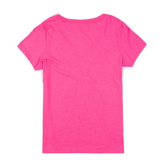 Women's Brewing Co V-Neck Tee - Fuchsia Frost