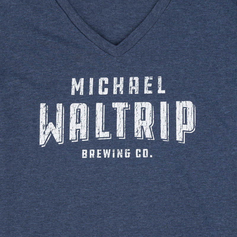 Women's Brewing Co V-Neck Tee - Heather Navy