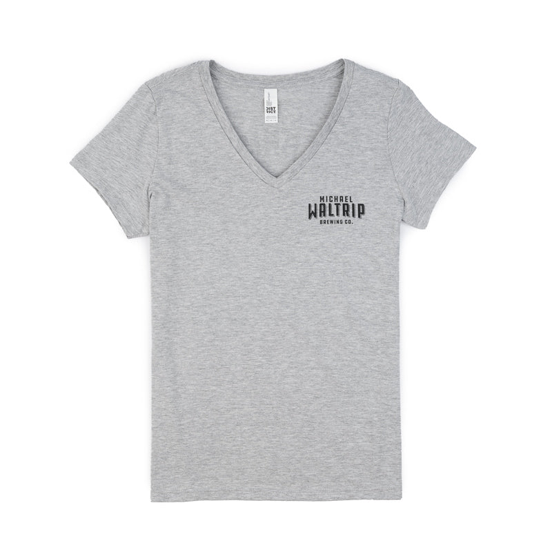 Women's It's Bristol Baby V-Neck Tee - Light Heather Grey