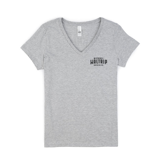 Women's It's Bristol Baby V-Neck Tee - Light Heather Grey