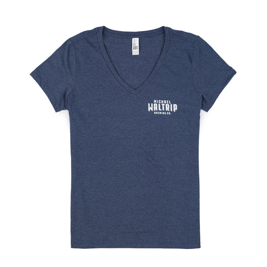 Women's It's Bristol Baby V-Neck Tee - Heather Navy