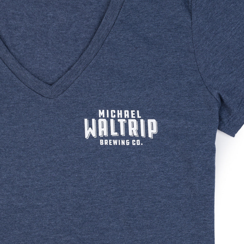 Women's It's Bristol Baby V-Neck Tee - Heather Navy