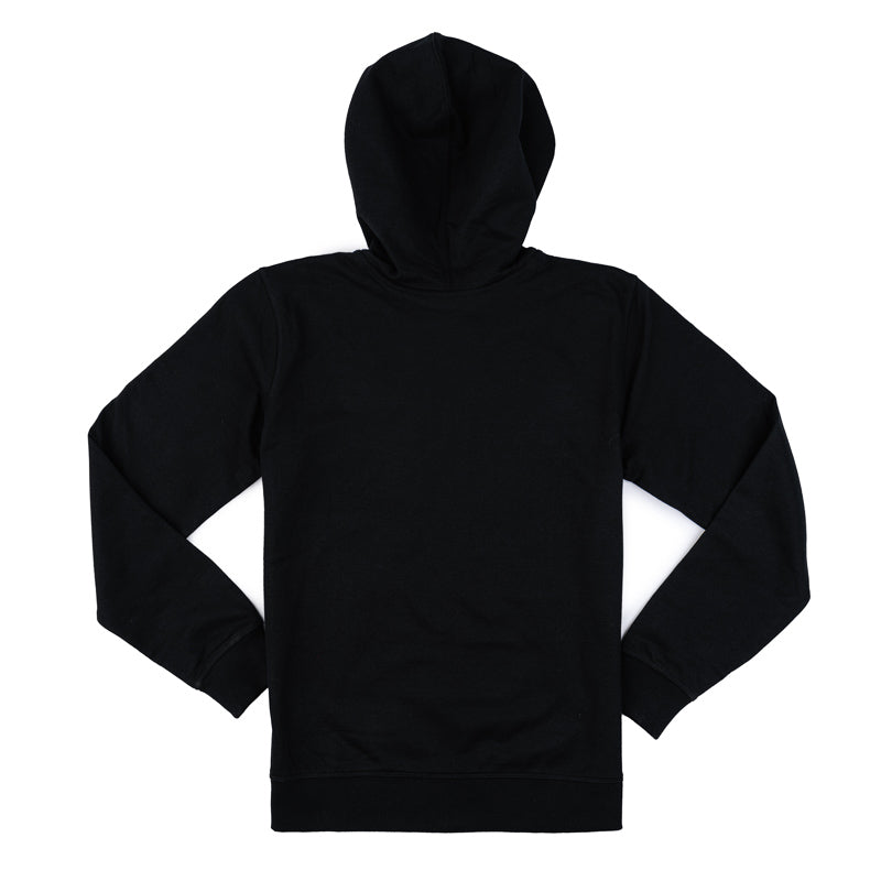 Full Zip Patch Hoodie - Black