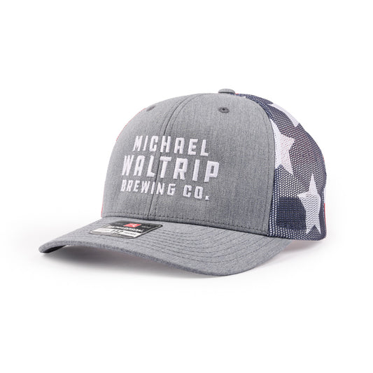 Brewing Co Trucker Cap - Heather Grey / Stars & Stripes