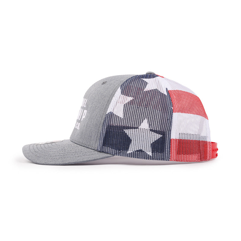 Brewing Co Trucker Cap - Heather Grey / Stars & Stripes