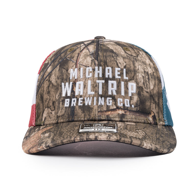Brewing Co Trucker Cap - Mossy Oak / Flag