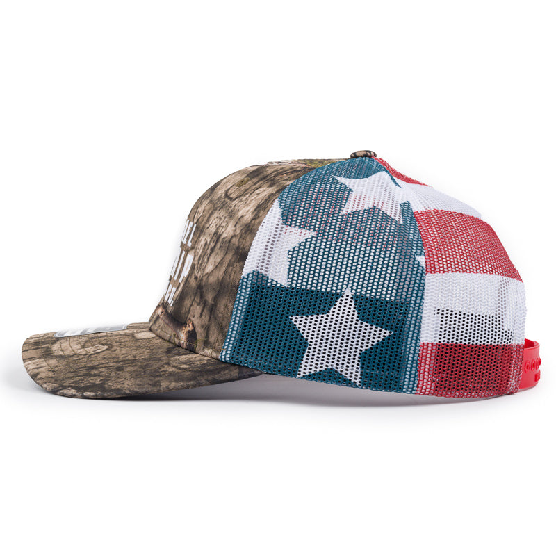 Brewing Co Trucker Cap - Mossy Oak / Flag