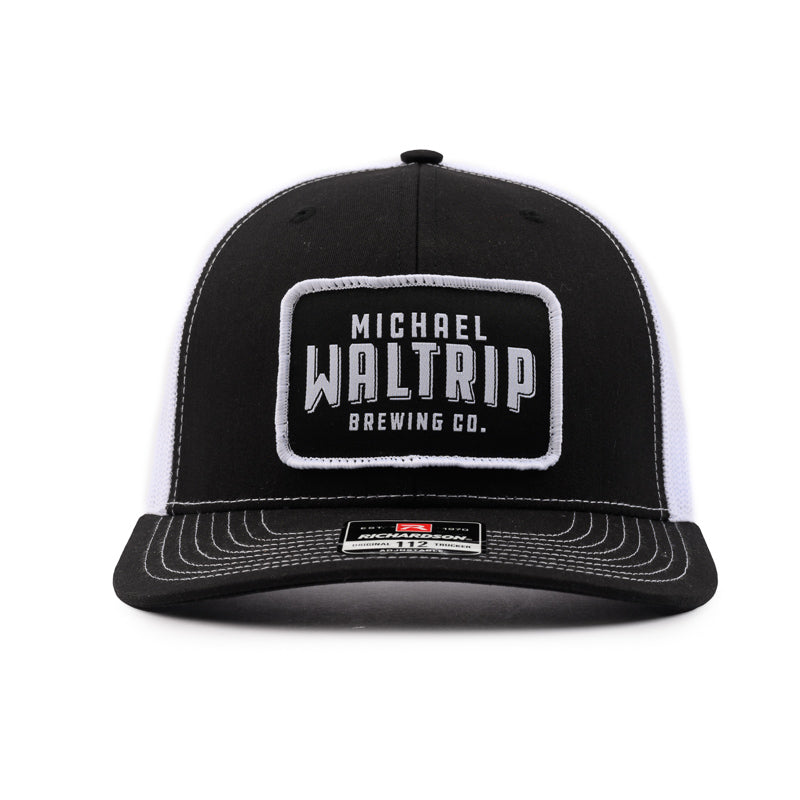 Patch Trucker Cap - Black / White
