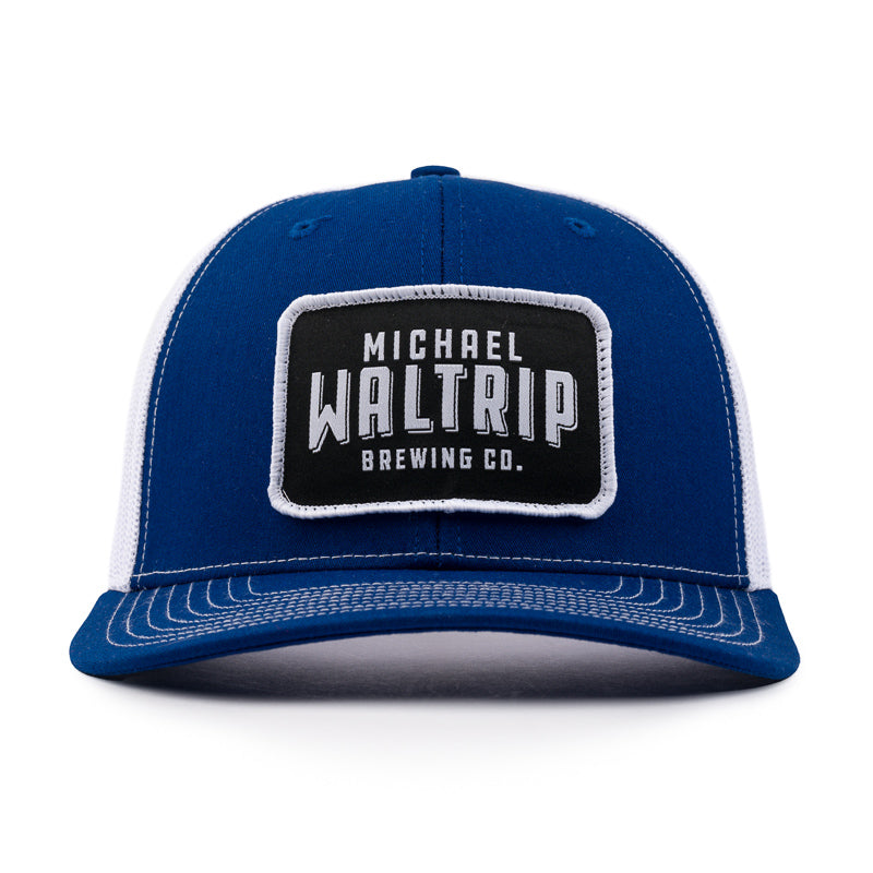 Patch Trucker Cap - Royal / White