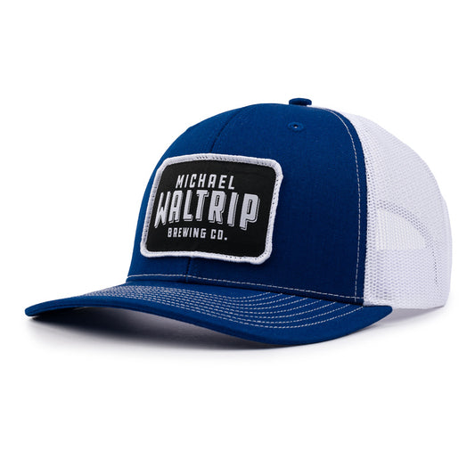 Patch Trucker Cap - Royal / White