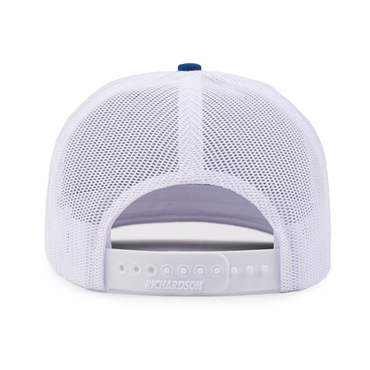 Patch Trucker Cap - Royal / White