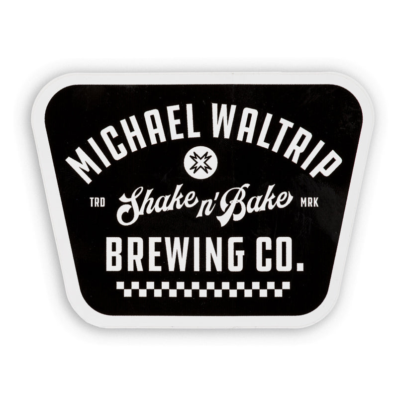Shake n Bake Sticker - Black / White