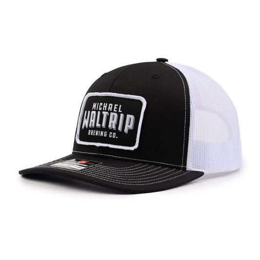 Patch Trucker Cap - Black / White